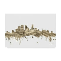 Trademark Fine Art 'Minneapolis Minnesota Skyline Sheet Music II' Canvas Art by Michael Tompsett