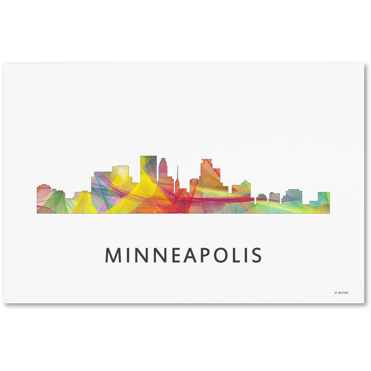 Trademark Fine Art 'Minneapolis Minnesota WB-1' Canvas Art by Marlene Watson