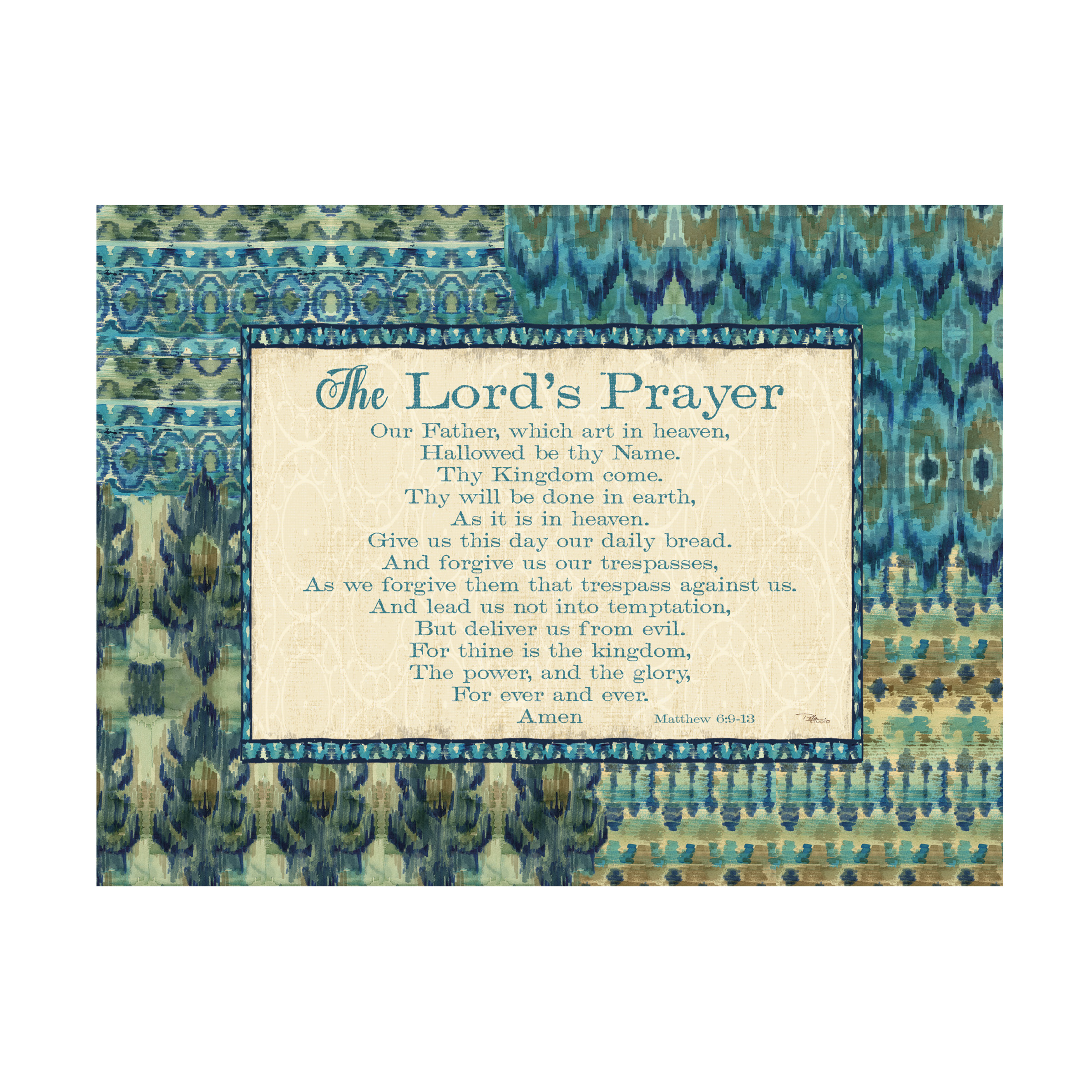 Trademark Fine Art 'Mirage III Words Blue' Canvas Art by Pela Studio