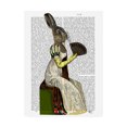thumbnail image 1 of Trademark Fine Art 'Miss Hare' Canvas Art by Fab Funky, 1 of 3