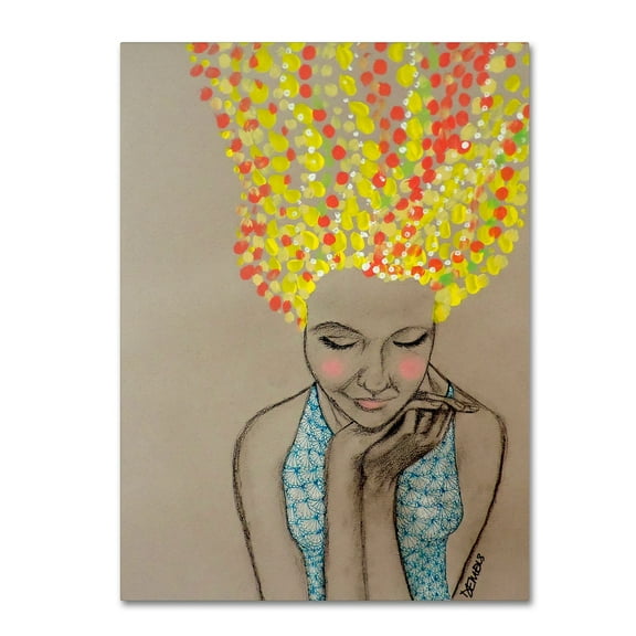Trademark Fine Art "Miss Sunshine" Canvas Art by Sylvie Demers
