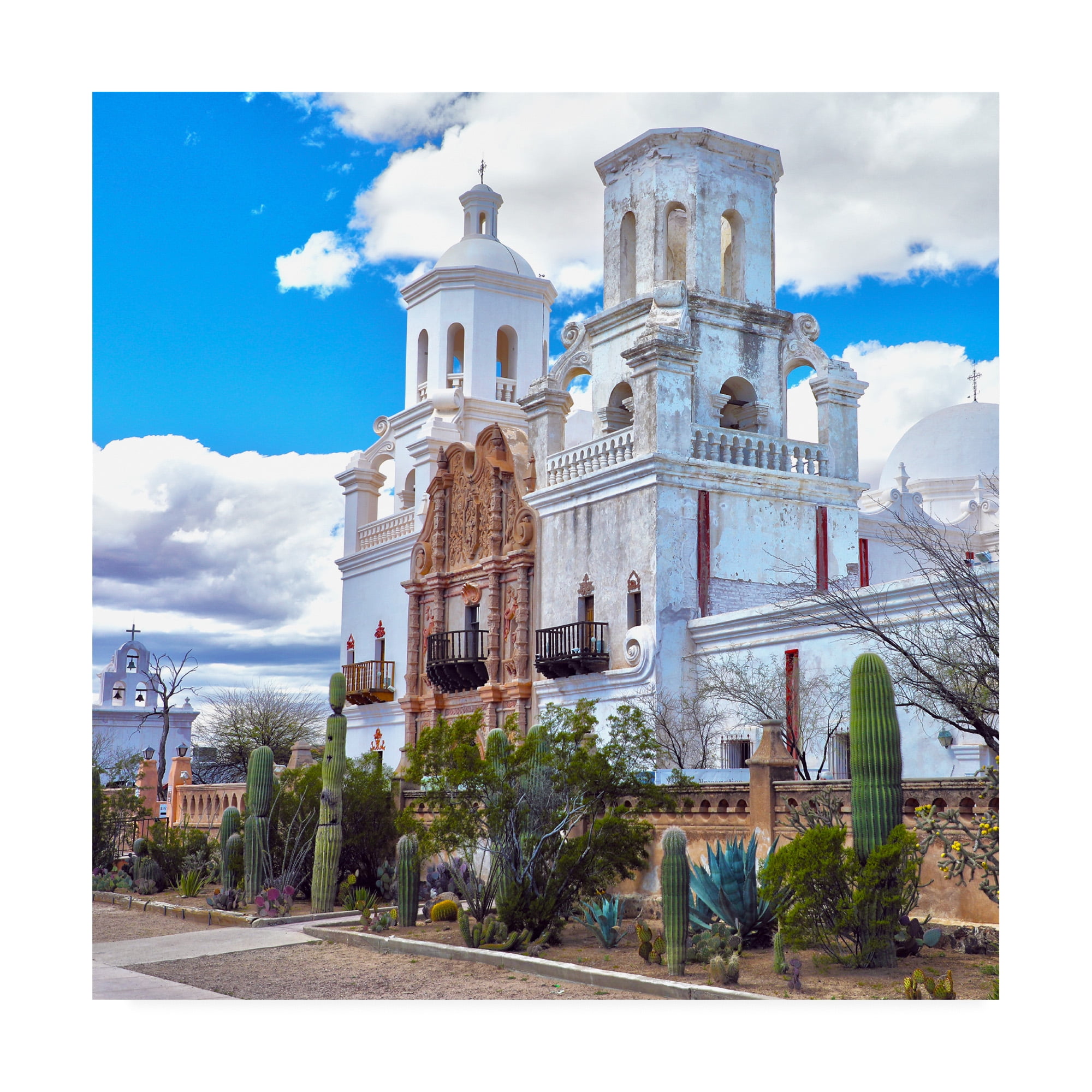 Trademark Fine Art 'Mission San Xavier del Bac Arizona' Canvas Art by Mitch Catanzaro