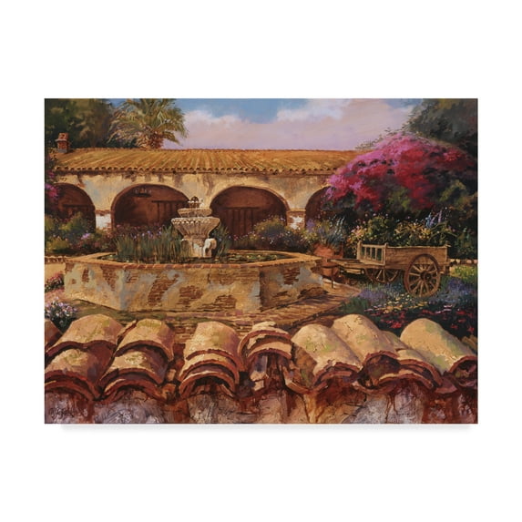 Trademark Fine Art 'Mission Wall' Canvas Art by Clif Hadfield