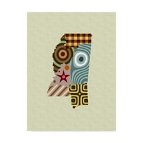 Trademark Fine Art 'Mississippi State Map' Canvas Art by Lanre Adefioye