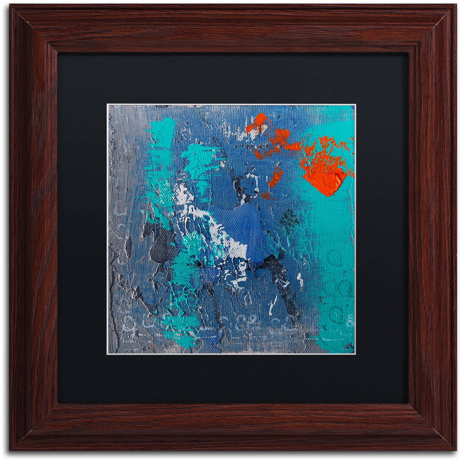 Trademark Fine Art 'Mistake' Canvas Art by Nicole Dietz, Black Matte, Wood Frame