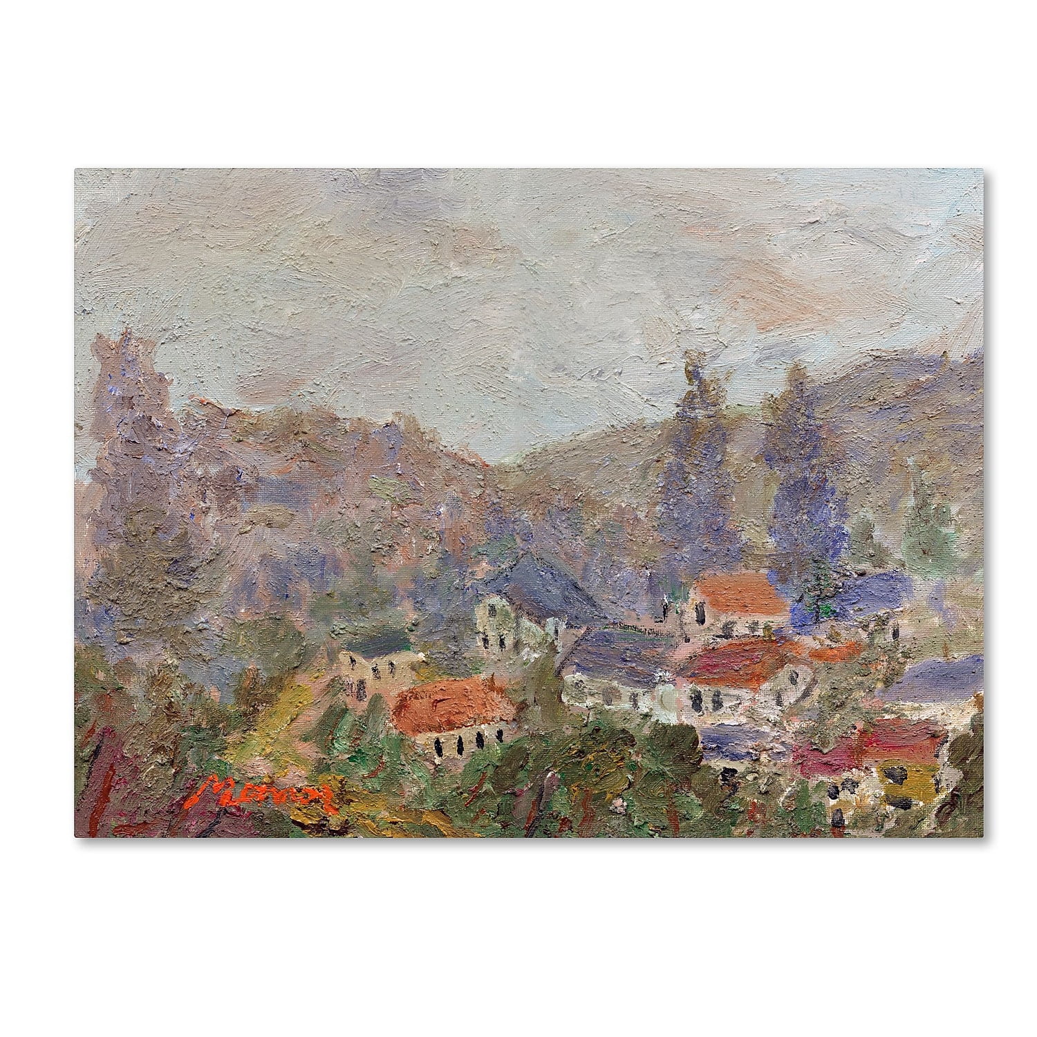 Trademark Fine Art "Misty Morning" Canvas Art by Manor Shadian