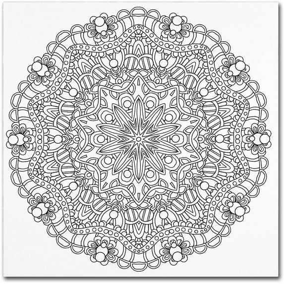 Trademark Fine Art "Mixed Coloring Book 13" Canvas Art by Kathy G. Ahrens