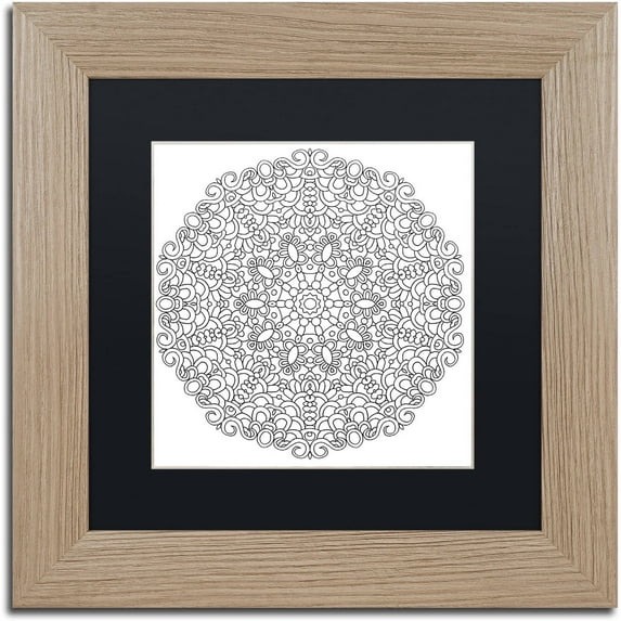 Trademark Fine Art "Mixed Coloring Book 20" Canvas Art by Kathy G. Ahrens, Black Matte, Birch Frame