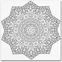 Trademark Fine Art "Mixed Coloring Book 24" Canvas Art by Kathy G. Ahrens