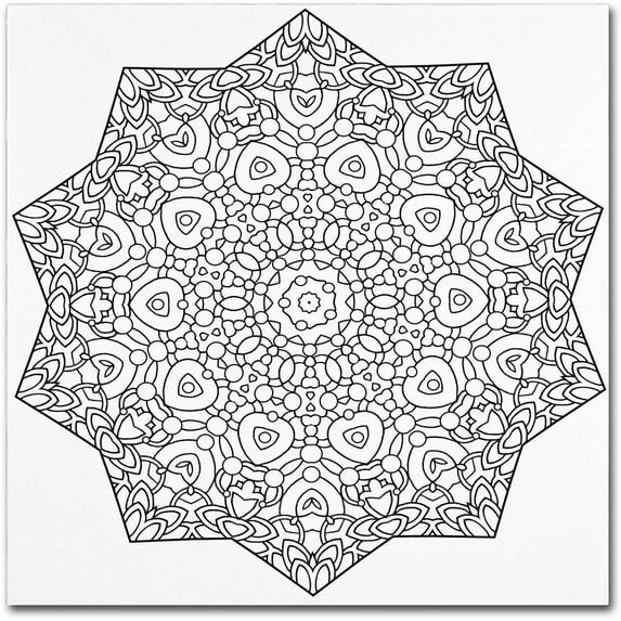 Trademark Fine Art "Mixed Coloring Book 24" Canvas Art by Kathy G. Ahrens