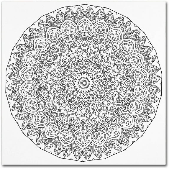 Trademark Fine Art "Mixed Coloring Book 33" Canvas Art by Kathy G. Ahrens