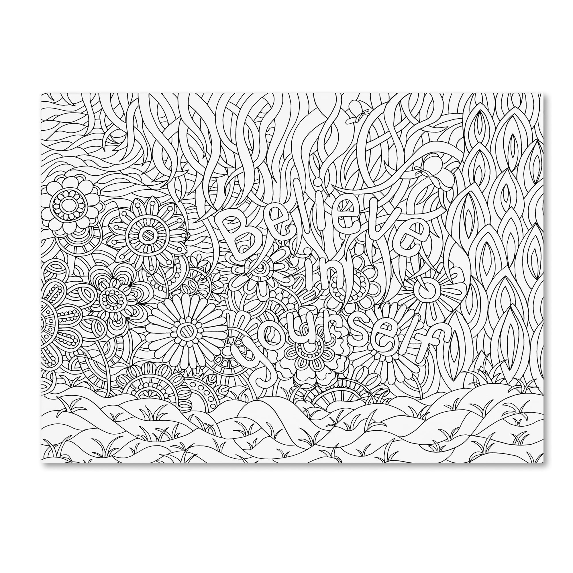 Kathy G. Ahrens 'Mixed Coloring Book 42' Canvas Art 18 x 24
