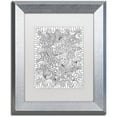 thumbnail image 1 of Trademark Fine Art "Mixed Coloring Book 43" Canvas Art by Kathy G. Ahrens, White Matte, Silver Frame, 1 of 1