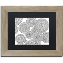 Trademark Fine Art "Mixed Coloring Book 50" Canvas Art by Kathy G. Ahrens, Black Matte, Birch Frame