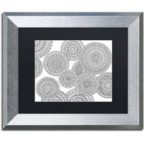 Trademark Fine Art "Mixed Coloring Book 50" Canvas Art by Kathy G. Ahrens, Black Matte, Silver Frame