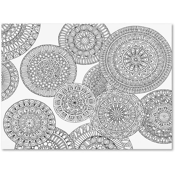 Trademark Fine Art "Mixed Coloring Book 50" Canvas Art by Kathy G. Ahrens