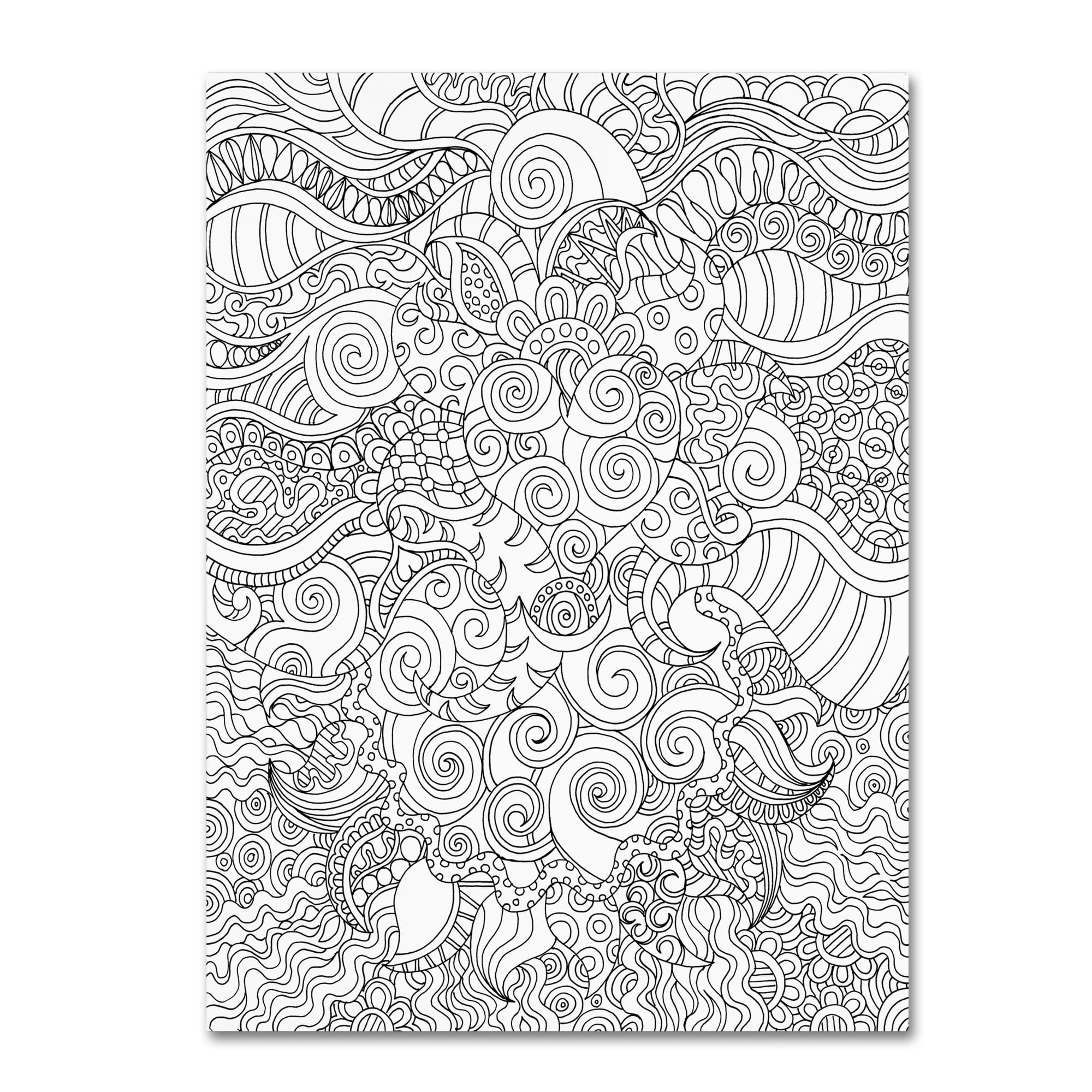 Kathy G. Ahrens 'Mixed Coloring Book 53' Canvas Art 18 x 24