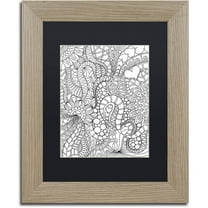Trademark Fine Art "Mixed Coloring Book 62" Canvas Art by Kathy G. Ahrens, Black Matte, Birch Frame