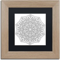 Trademark Fine Art "Mixed Coloring Book 8" Canvas Art by Kathy G. Ahrens, Black Matte, Birch Frame