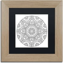 Trademark Fine Art "Mixed Coloring Book 9" Canvas Art by Kathy G. Ahrens, Black Matte, Birch Frame