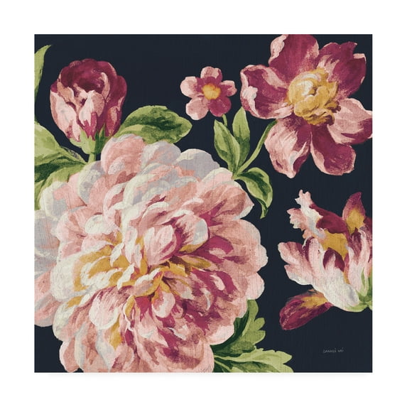 Trademark Fine Art 'Mixed Floral IV Crop I Pastel' Canvas Art by Danhui Nai