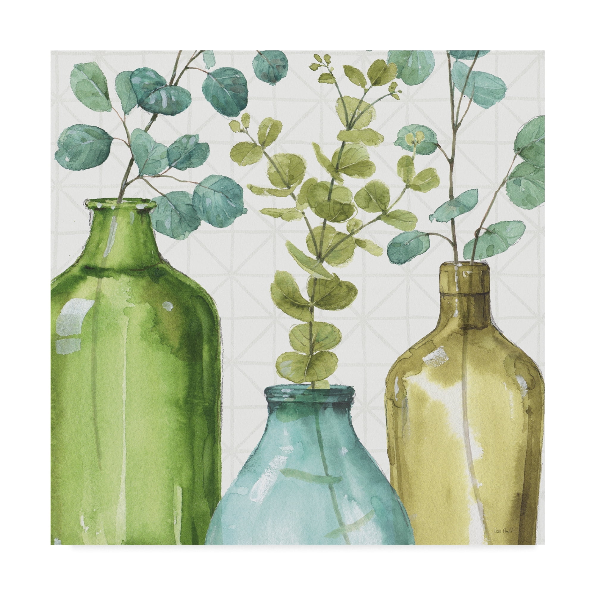 Trademark Fine Art 'Mixed Greens LVI' Canvas Art by Lisa Audit