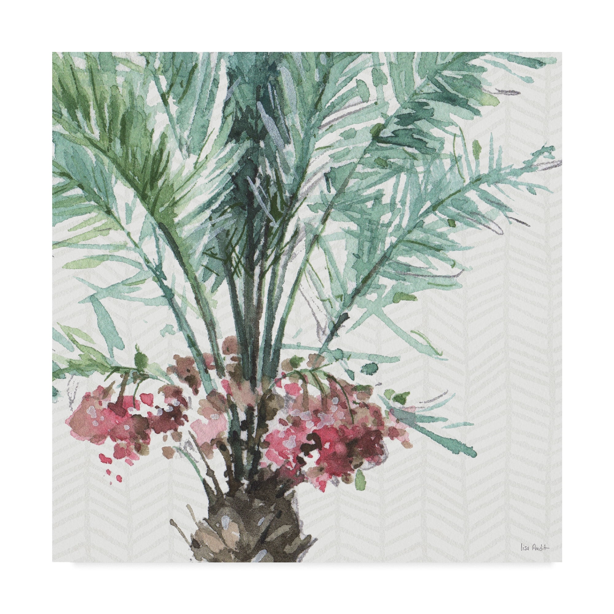 Trademark Fine Art 'Mixed Greens V' Canvas Art by Lisa Audit