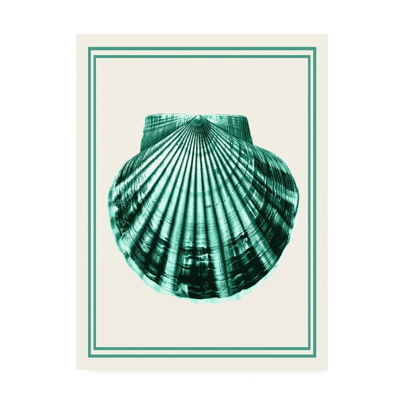 Trademark Fine Art 'Mixed Nautical Green On Cream D' Canvas Art by Fab Funky