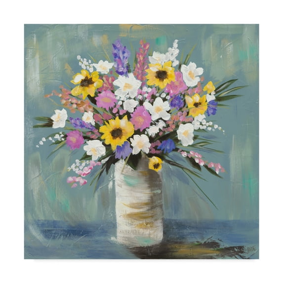 Trademark Fine Art 'Mixed Pastel Bouquet I' Canvas Art by Jade Reynolds