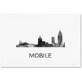 thumbnail image 1 of Trademark Fine Art 'Mobile Alabama Skyline WB-BW' Canvas Art by Marlene Watson, 1 of 4