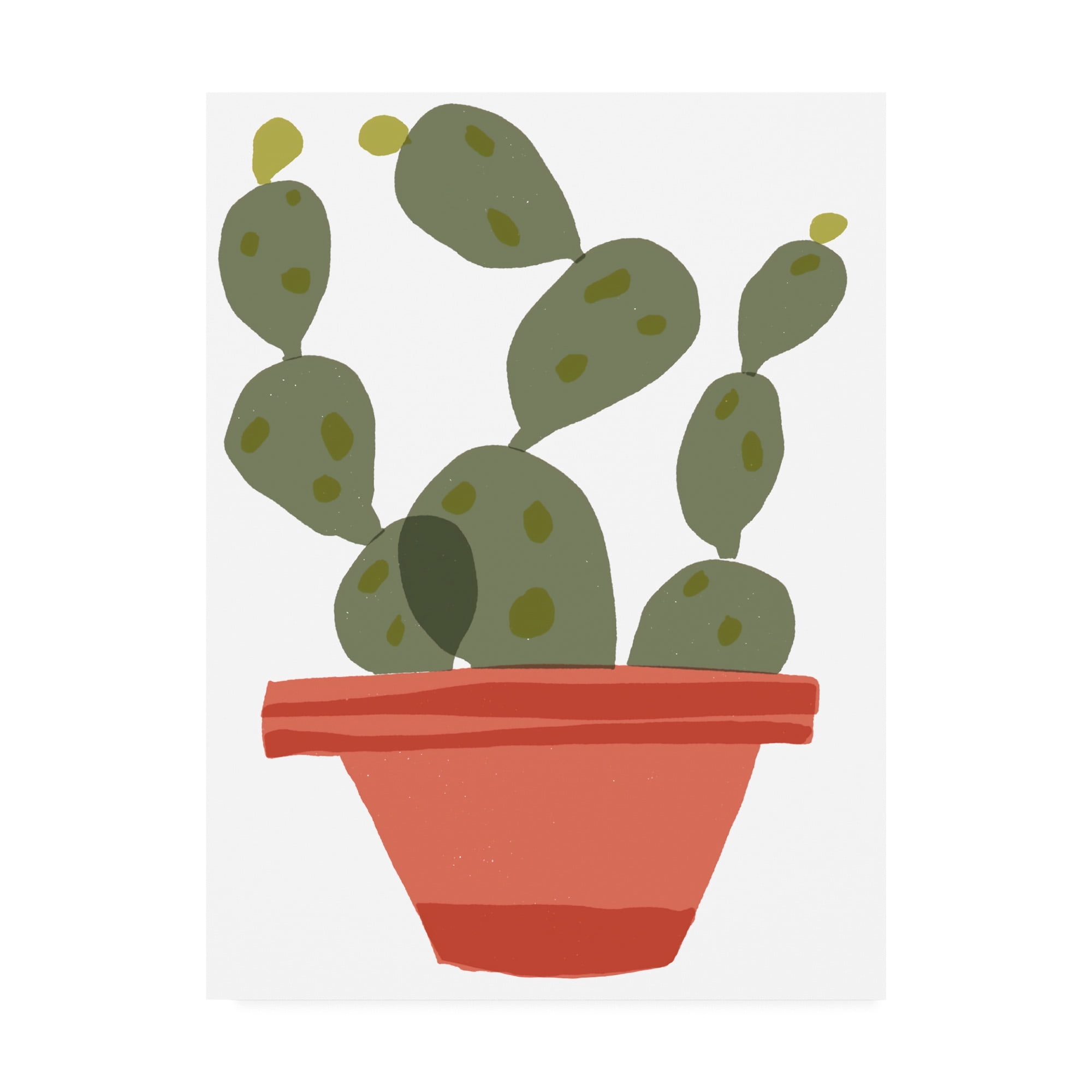 Trademark Fine Art 'Mod Cactus VII' Canvas Art by Rob Delamater