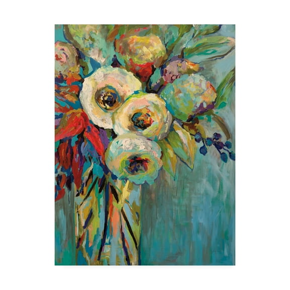 Trademark Fine Art 'Mod Floral' Canvas Art by Jeanette Vertentes