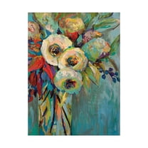 Trademark Fine Art 'Mod Floral' Canvas Art by Jeanette Vertentes