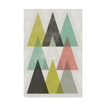 Trademark Fine Art 'Mod Triangles IV' Canvas Art by Michael Mullan