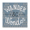 thumbnail image 1 of Trademark Fine Art 'Mod Triangles Wander and Wonder Blue' Canvas Art by Michael Mullan, 1 of 3