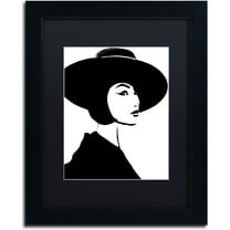 Trademark Fine Art "Mode" Canvas Art by Color Bakery Black Matte, Black Frame