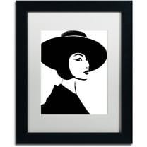 Trademark Fine Art "Mode" Canvas Art by Color Bakery White Matte, Black Frame
