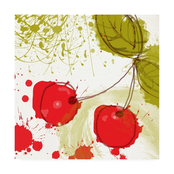 Trademark Fine Art 'Modern Cherry' Canvas Art by Irena Orlov