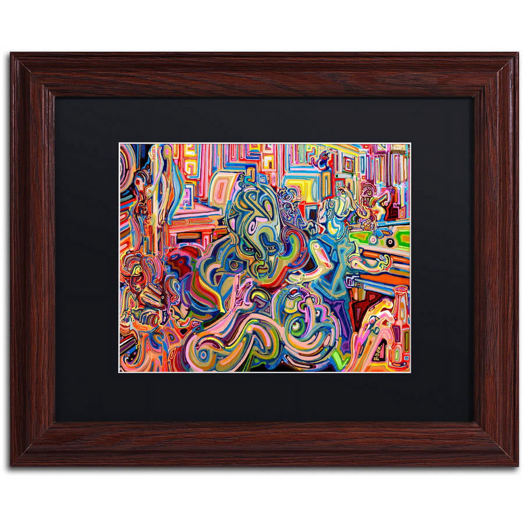 Trademark Fine Art "Modern Diplomacy" Canvas Art by Josh Byer, Black Matte, Wood Frame