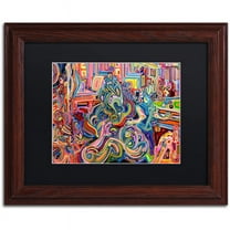 Trademark Fine Art "Modern Diplomacy" Canvas Art by Josh Byer, Black Matte, Wood Frame