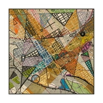 Trademark Fine Art 'Modern Map of D.C.' Canvas Art by Nikki Galapon
