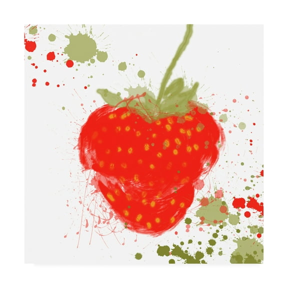 Trademark Fine Art 'Modern Strawberry' Canvas Art by Irena Orlov