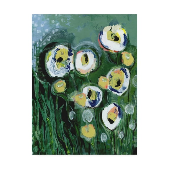 Trademark Fine Art 'Modern White Floral III' Canvas Art by Tara Daavettila