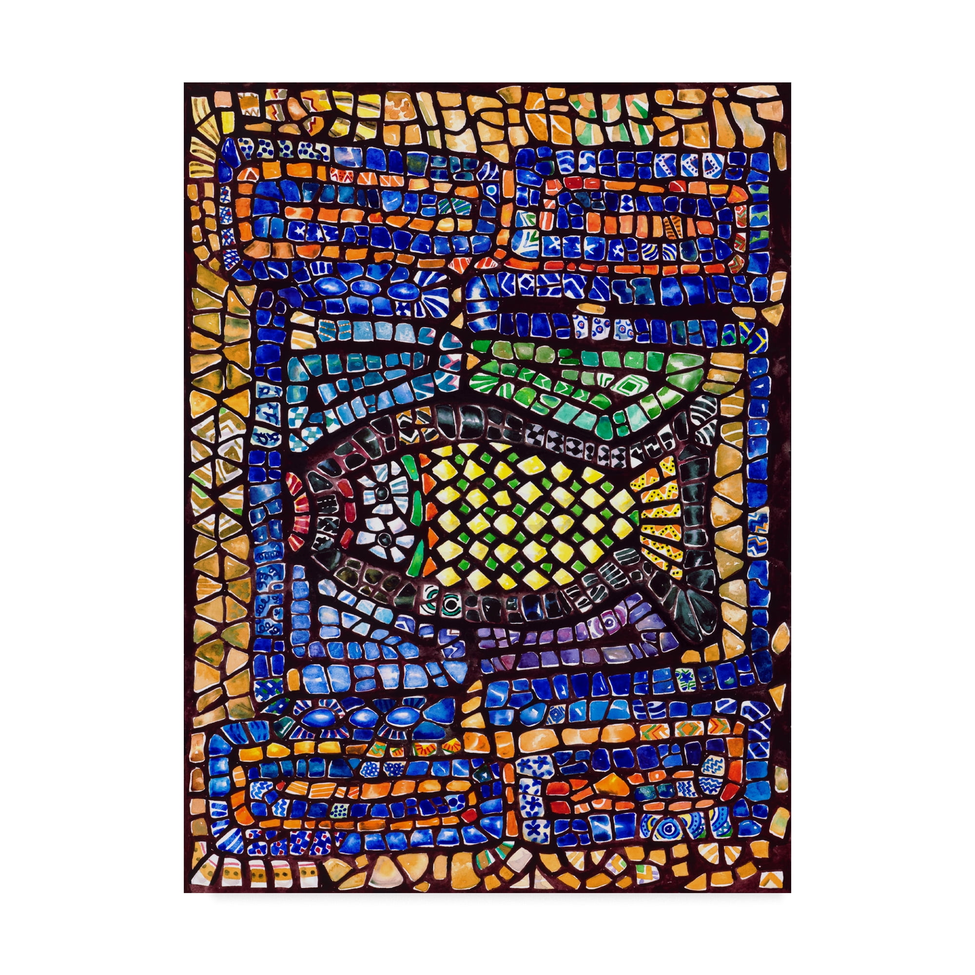 Trademark Fine Art 'Mola 3' Canvas Art by Charlsie Kelly