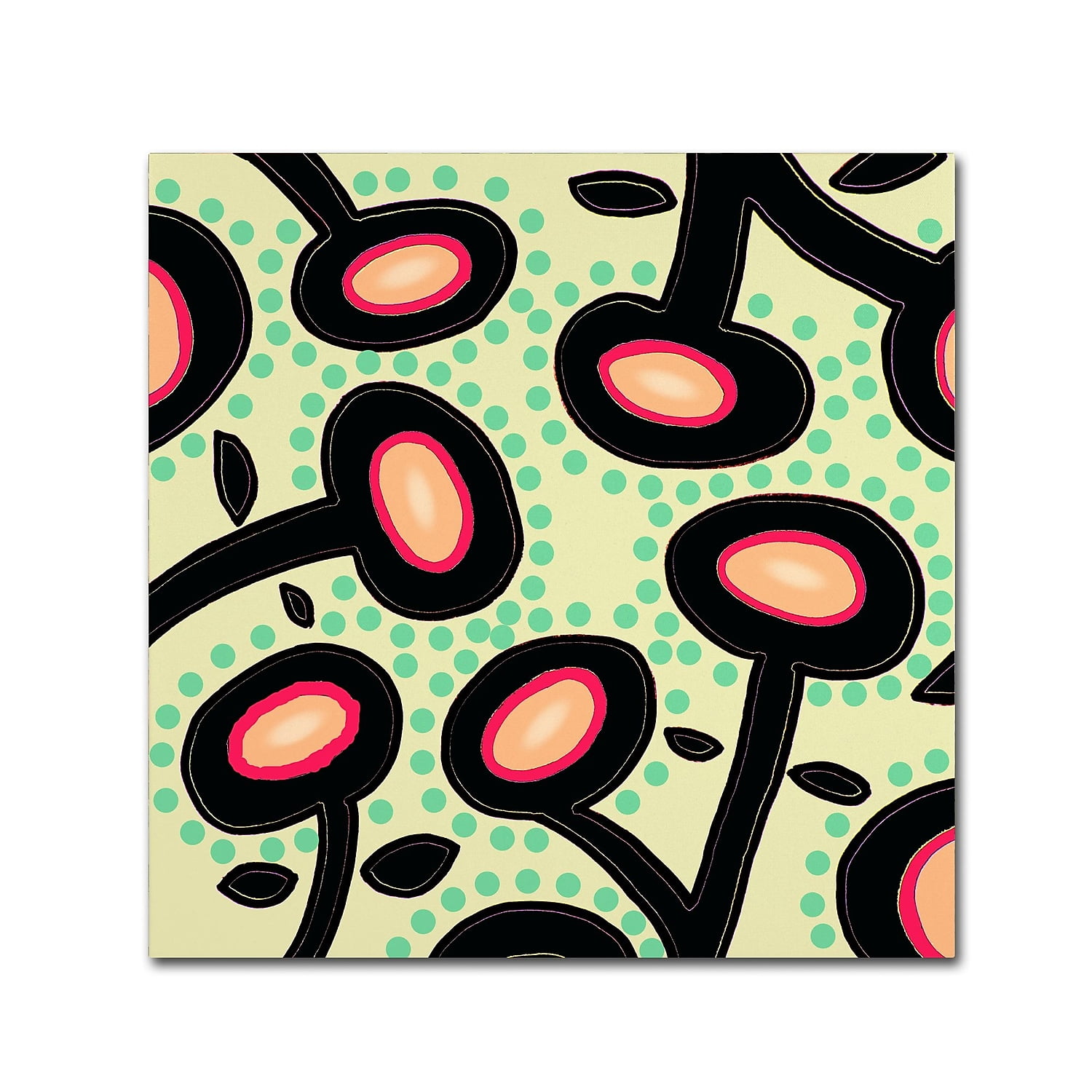 Trademark Fine Art "Mon Jardin" Canvas Art by Sylvie Demers