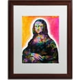 thumbnail image 1 of Trademark Fine Art "Mona Lisa" Canvas Art by Dean Russo, White Matte, Wood Frame, 1 of 1