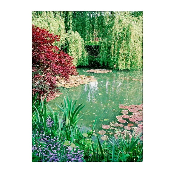 Trademark Fine Art 'Monet's Lily Pond 2' Canvas Art by Kathy Yates