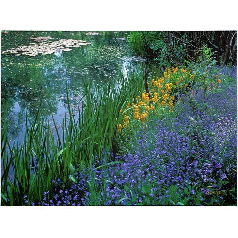 Trademark Fine Art 'Monet's Lily Pond' Canvas Art by Kathy Yates