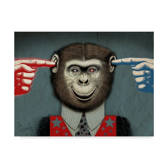 Trademark Fine Art 'Monkey Fool' Canvas Art by Anthony Freda