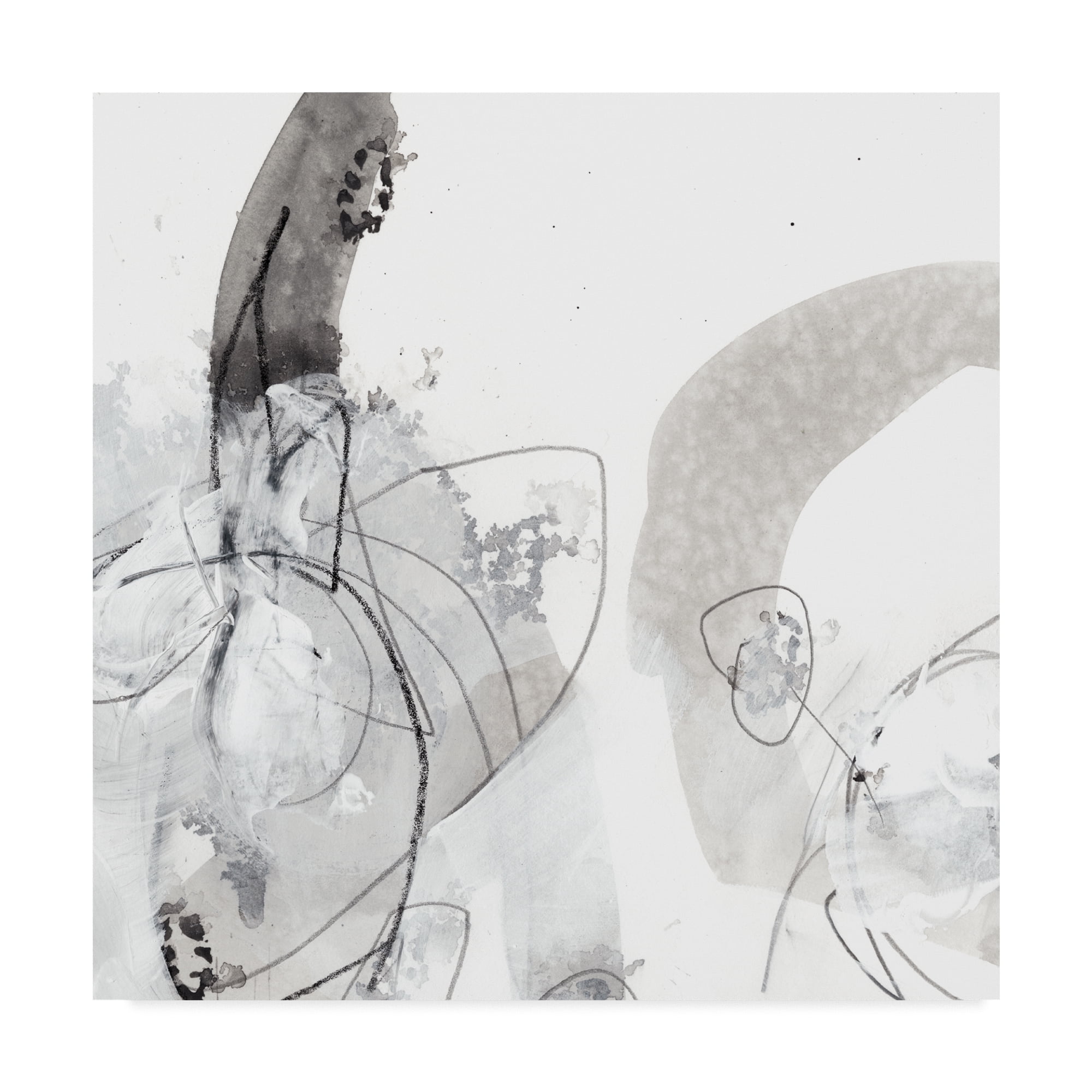 Trademark Fine Art 'Monochrome Gestures III' Canvas Art by June Erica Vess